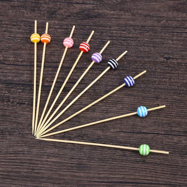 100pcs picks cocktail fruit appetizer drink sticks disposable wood toothpicks party supplies 12cm (colorful stripe be forks
100pcs picks cocktail fruit appetizer drink sticks disposable wood toothpicks party supplies 12cm (colorful stripe be forks