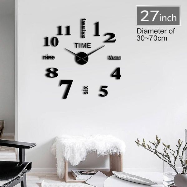 wall clocks 1piece diy big clock simple modern watch giant frameless 3d mirror large roman numerals sticker home decor
wall clocks 1piece diy big clock simple modern watch giant frameless 3d mirror large roman numerals sticker home decor