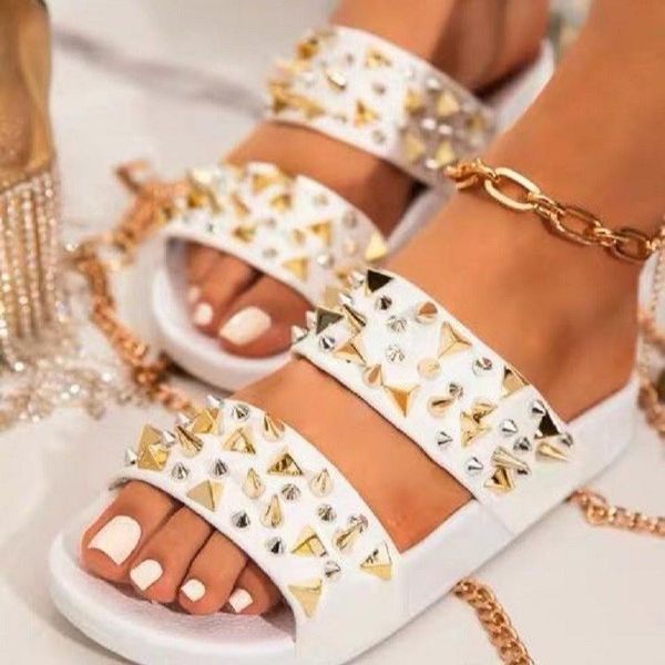 women's shoes european and american sandals slippers flat bottom low heel nail slipper stock fast delivery, Black
women's shoes european and american sandals slippers flat bottom low heel nail slipper stock fast delivery, Black