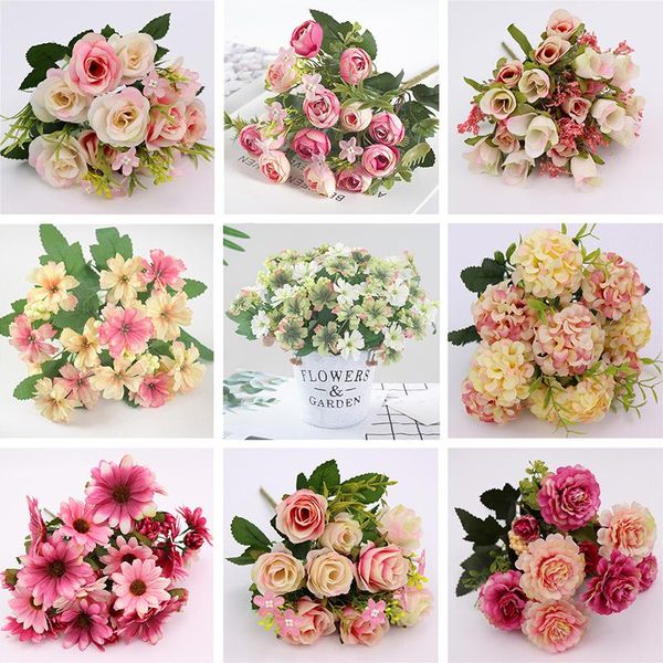 decorative flowers & wreaths silk diy daisy camellia artificial small rose bride bouquet xmas party decor faux fake wedding home decoration
decorative flowers & wreaths silk diy daisy camellia artificial small rose bride bouquet xmas party decor faux fake wedding home decoration