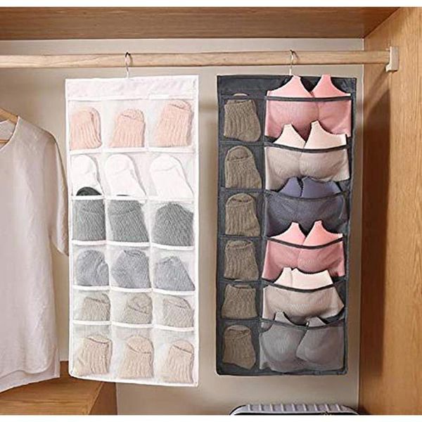 double sided non-woven fabric hanging bag socks bra underwear rack hanger wall wardrobe door hang storage organizer boxes & bins
double sided non-woven fabric hanging bag socks bra underwear rack hanger wall wardrobe door hang storage organizer boxes & bins