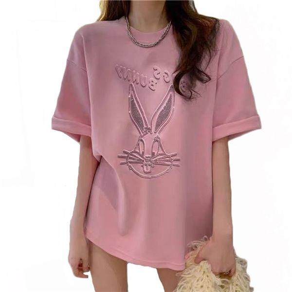 print t-shirt for women summer fashion short sleeve plus size loose black pink rabbit diamond female lr1171 210531, White
print t-shirt for women summer fashion short sleeve plus size loose black pink rabbit diamond female lr1171 210531, White