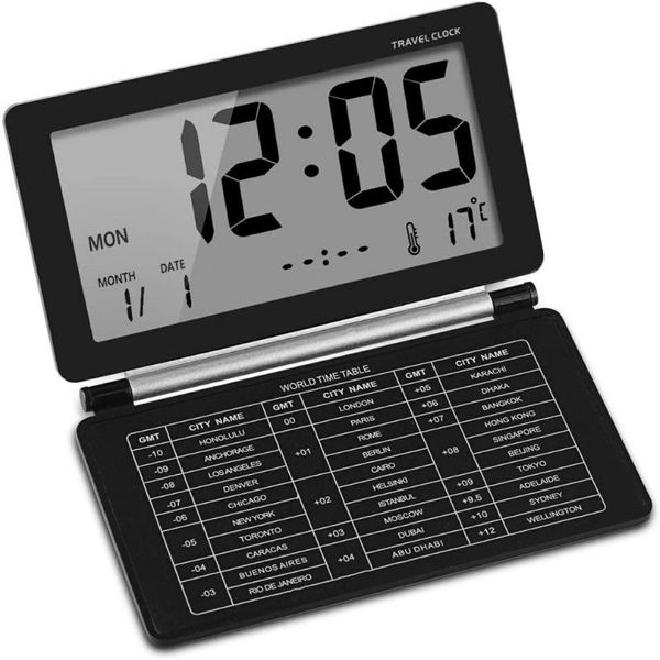 folding mini silent desk travel electronic digital alarm clock with temperature calendar week repeating snooze screen timers
folding mini silent desk travel electronic digital alarm clock with temperature calendar week repeating snooze screen timers