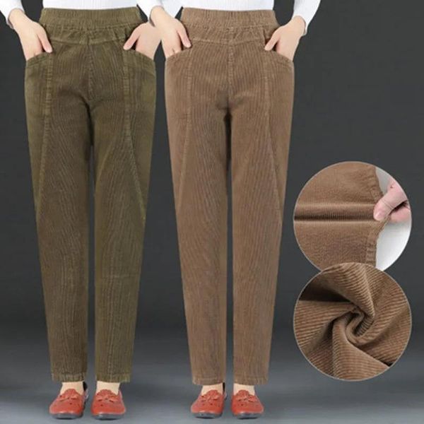 women's pants & capris plus size 5xl autumn mom corduroy high waist slim harem femme middle-aged mother cotton velvet trousers women 14, Black;white
women's pants & capris plus size 5xl autumn mom corduroy high waist slim harem femme middle-aged mother cotton velvet trousers women 14, Black;white