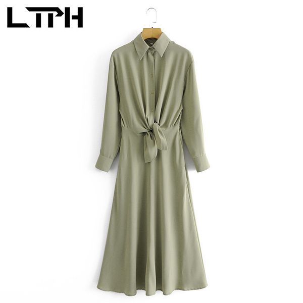 simple solid sashes slim mid-length shirt dress women single breasted elegant casual pocket dresses spring autumn 210427, Black;gray
simple solid sashes slim mid-length shirt dress women single breasted elegant casual pocket dresses spring autumn 210427, Black;gray