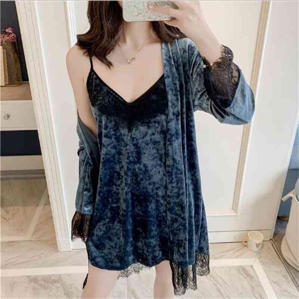 pyjamas fdfklak autumn winter gold velvet women's bathrobe long sleeve female robes v-neck sashes midi nighties lace two piece set 5xvu, Black;white
pyjamas fdfklak autumn winter gold velvet women's bathrobe long sleeve female robes v-neck sashes midi nighties lace two piece set 5xvu, Black;white