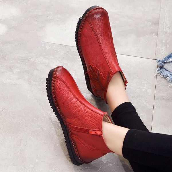 boots arrivals spring autumn fashion women genuine leather handmade vintage flat ankle shoes woman short boot, Black
boots arrivals spring autumn fashion women genuine leather handmade vintage flat ankle shoes woman short boot, Black
