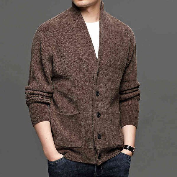 luxury party jackets autumn 2021 middle-aged men's sweater casual thin single breasted loose knitted cardigan coat men, Black
luxury party jackets autumn 2021 middle-aged men's sweater casual thin single breasted loose knitted cardigan coat men, Black