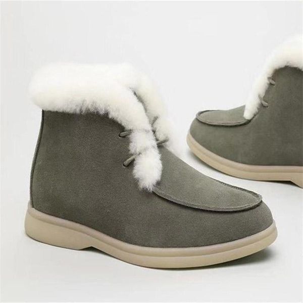 boots 2021 fashion women snow natural fur genuine leather ankle winter comfortable flat wool shoes, Black
boots 2021 fashion women snow natural fur genuine leather ankle winter comfortable flat wool shoes, Black