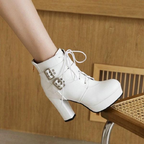 boots zawsthia winter womans shoes double buckle strap white red block high heels platform women ankle oversize 46 47 48, Black
boots zawsthia winter womans shoes double buckle strap white red block high heels platform women ankle oversize 46 47 48, Black