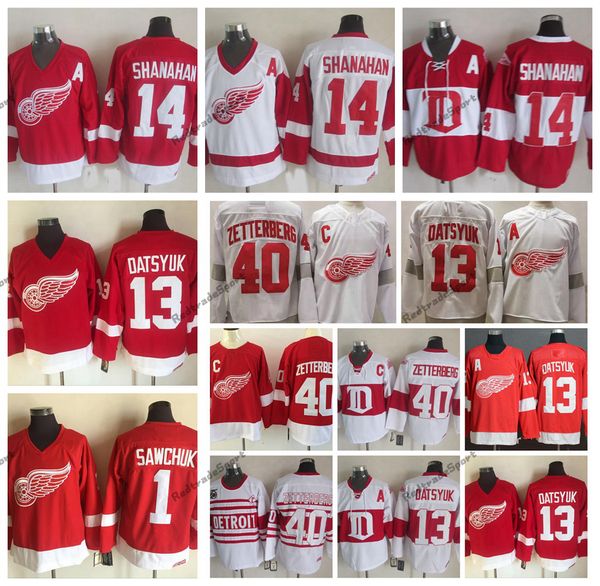 mens vintage detroit red wings jersey 40 henrik zetterberg 13 pavel datsyuk 14 brendan shanahan 1 terry sawchuk hockey jerseys classic white, Black;red
mens vintage detroit red wings jersey 40 henrik zetterberg 13 pavel datsyuk 14 brendan shanahan 1 terry sawchuk hockey jerseys classic white, Black;red