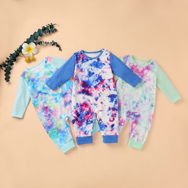 baby boys girls rompers infant tie dye print long sleeve rompers jumpsuit newborn baby casual soft clothes pajamas, Blue
baby boys girls rompers infant tie dye print long sleeve rompers jumpsuit newborn baby casual soft clothes pajamas, Blue
