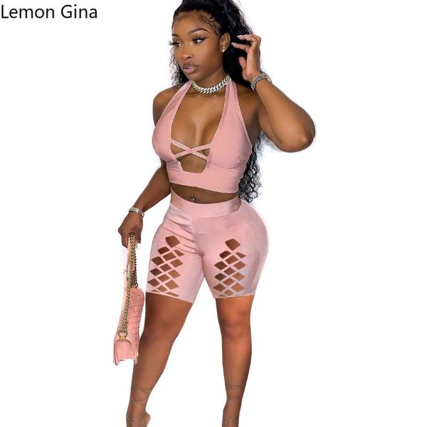 women's tracksuits lemon gina cross solid color ripped shorts set of two, Gray
women's tracksuits lemon gina cross solid color ripped shorts set of two, Gray