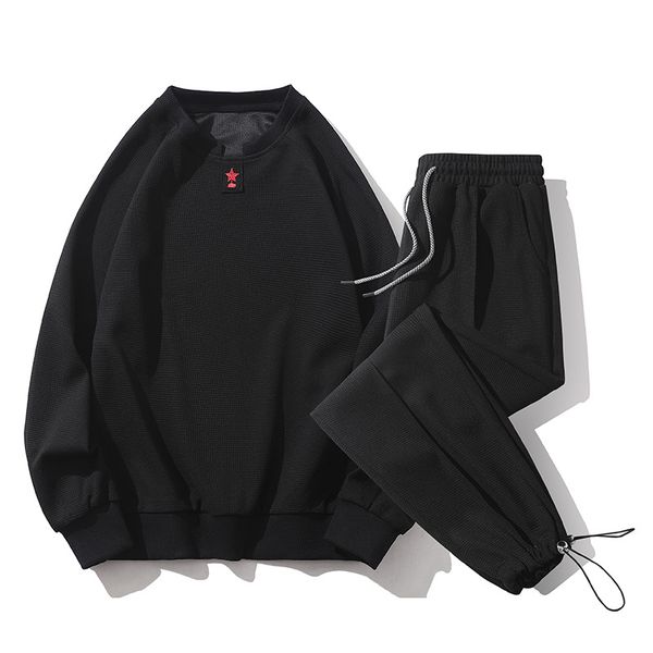 men's solid color hoodies embroidery waffle pullover sweater trendy brand simple drawstring sports suit, Black;brown
men's solid color hoodies embroidery waffle pullover sweater trendy brand simple drawstring sports suit, Black;brown