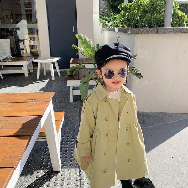 autumn fashion girls double-breasted trench coats 2021 2 colors casual turn-down collar long jackets coat, Blue;gray
autumn fashion girls double-breasted trench coats 2021 2 colors casual turn-down collar long jackets coat, Blue;gray