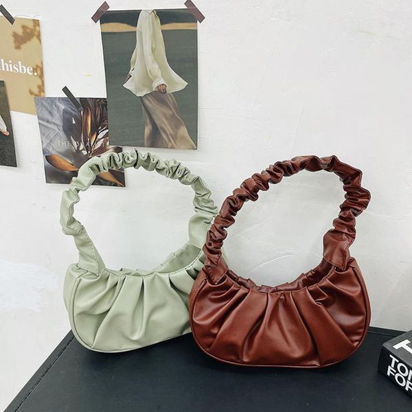 evening bags retro pleated solid color shoulder underarm bag women pu leather small handbag casual pure purse
evening bags retro pleated solid color shoulder underarm bag women pu leather small handbag casual pure purse