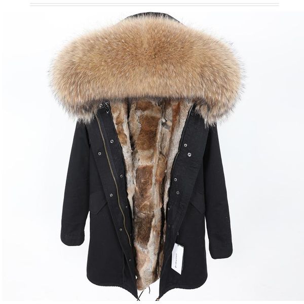 women's fur & faux fashion clothing big raccoon collar hooded jacket coat detachable lining winter parka thick real, Black
women's fur & faux fashion clothing big raccoon collar hooded jacket coat detachable lining winter parka thick real, Black