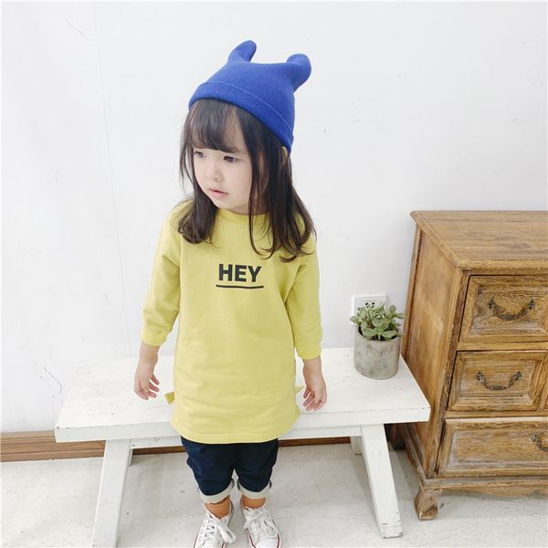 korean style autumn girls pure cotton long t shirts kids letters printing casual clothes 210508, Blue
korean style autumn girls pure cotton long t shirts kids letters printing casual clothes 210508, Blue