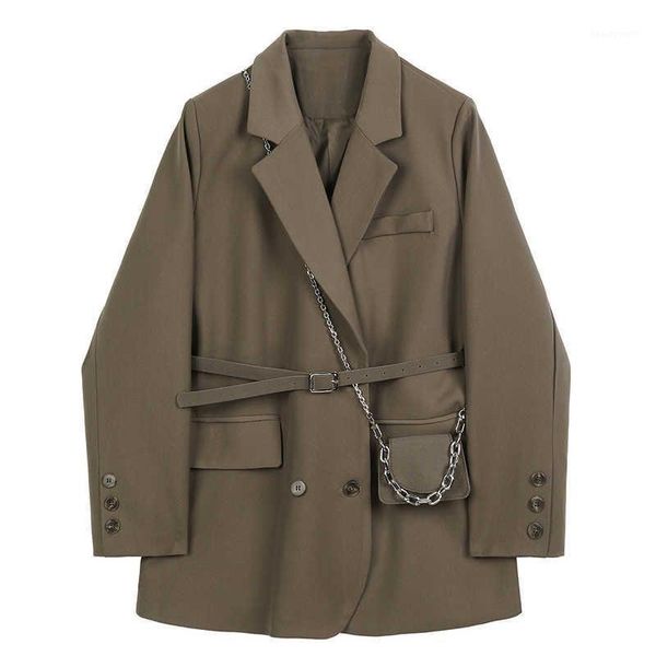 women's suits & blazers women korean brown pocket big size blazer lapel long sleeve loose fit jacket female fashion elegant spring autu, White;black
women's suits & blazers women korean brown pocket big size blazer lapel long sleeve loose fit jacket female fashion elegant spring autu, White;black