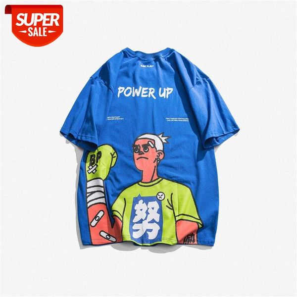 summer men's short-sleeved cartoon boxing character print round neck casual youth t-shirt #yk2d, White;black
summer men's short-sleeved cartoon boxing character print round neck casual youth t-shirt #yk2d, White;black