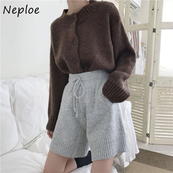 neploe loose all-match casual straight shorts women 2021 autumn korean fashion knitted ropa mujer high waist wide leg short women's, White;black
neploe loose all-match casual straight shorts women 2021 autumn korean fashion knitted ropa mujer high waist wide leg short women's, White;black