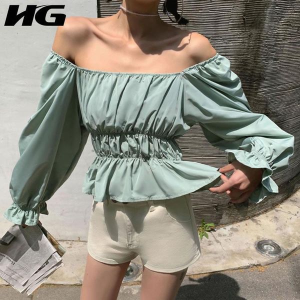 women's blouses & shirts hg drawstring waist wrinkle shirt women 2021 autumn casual fashion style all match square collar puff sleeve b, White
women's blouses & shirts hg drawstring waist wrinkle shirt women 2021 autumn casual fashion style all match square collar puff sleeve b, White
