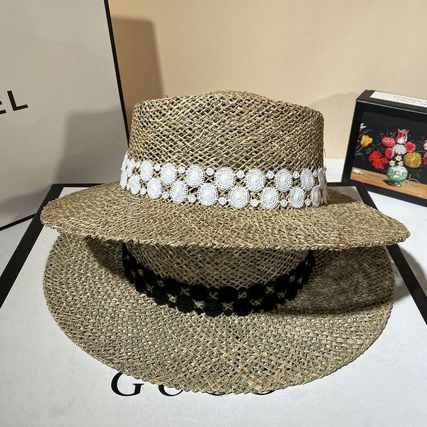 new seaside vacation webbing hollow salty grass women's sun protection hat big eaves beach hat, Yellow
new seaside vacation webbing hollow salty grass women's sun protection hat big eaves beach hat, Yellow