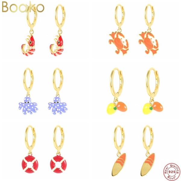 hoop & huggie boako real 925 sterling silver shrimp crab marine animal elements drip oil charm earring aros circle loop fine jewelry, Golden;silver
hoop & huggie boako real 925 sterling silver shrimp crab marine animal elements drip oil charm earring aros circle loop fine jewelry, Golden;silver