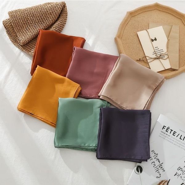 kfn 70 70cm imitation ties silk small square cravat women's versatile professional decoration small square scarf solid color scarf, Black;gray
kfn 70 70cm imitation ties silk small square cravat women's versatile professional decoration small square scarf solid color scarf, Black;gray