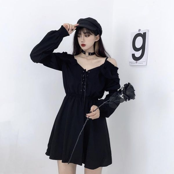 casual dresses women dress plus size 4xl lace up black autumn 2021 high waist femme off shoulder long sleeve, Black;gray
casual dresses women dress plus size 4xl lace up black autumn 2021 high waist femme off shoulder long sleeve, Black;gray