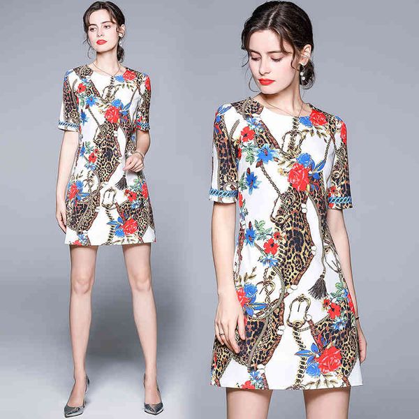 retro french print short-sleeved small dress female summer casual and thin temperament platycodon skirt 210525, Black;gray
retro french print short-sleeved small dress female summer casual and thin temperament platycodon skirt 210525, Black;gray