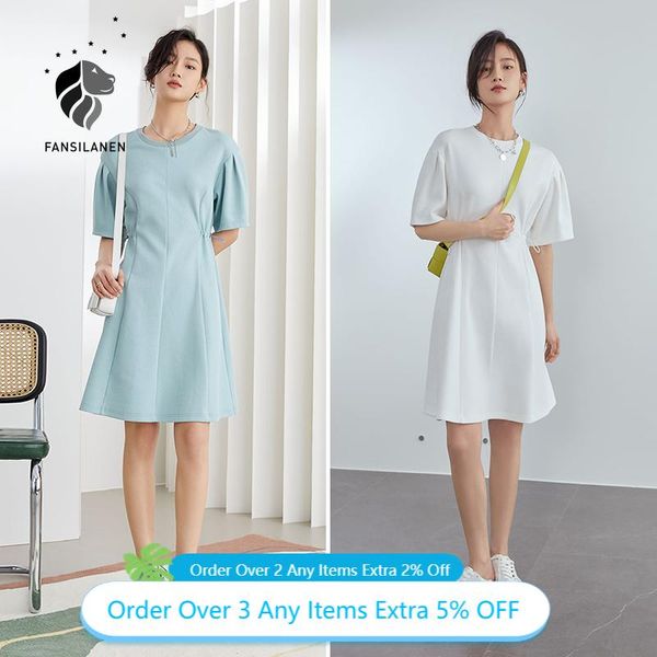 party dresses fansilanen office ladies knitted blue white dress women summer 2021 style puff sleeve short-sleeved a-line, White;black
party dresses fansilanen office ladies knitted blue white dress women summer 2021 style puff sleeve short-sleeved a-line, White;black