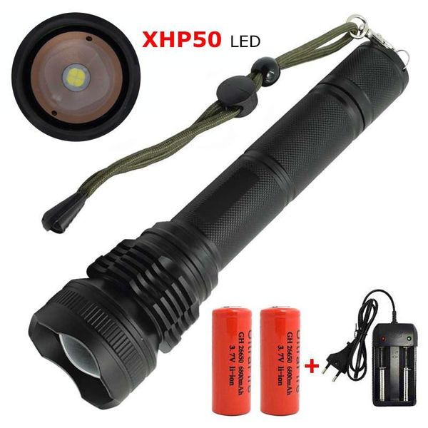 zoomable xhp50 high power 5000 lumen led white light tactical torch lamp camping lantern with 26650 battery+charger flashlights t torches
zoomable xhp50 high power 5000 lumen led white light tactical torch lamp camping lantern with 26650 battery+charger flashlights t torches