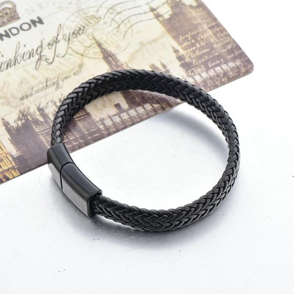 charm bracelets toucheart punk men magnetic clasp bracelet&bangles charms for women black braided leather jewelry friendship sbr190180, Golden;silver
charm bracelets toucheart punk men magnetic clasp bracelet&bangles charms for women black braided leather jewelry friendship sbr190180, Golden;silver