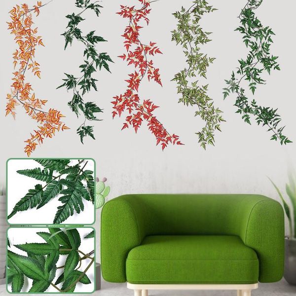 decorative flowers & wreaths artificial plant vines wall hanging simulation nandina rattan leaves branches green ivy leaf home wedding decor
decorative flowers & wreaths artificial plant vines wall hanging simulation nandina rattan leaves branches green ivy leaf home wedding decor