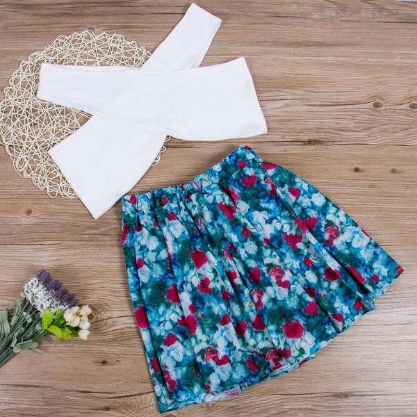 2pcs set women summer floral sleeveless casual evening white v neck short shirt & flower colorful mini skirt, Black;white
2pcs set women summer floral sleeveless casual evening white v neck short shirt & flower colorful mini skirt, Black;white