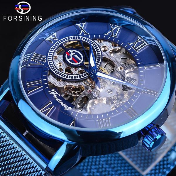 new forsing watch men's fashion casual blue mesh belt manual mechanical, Slivery;brown
new forsing watch men's fashion casual blue mesh belt manual mechanical, Slivery;brown
