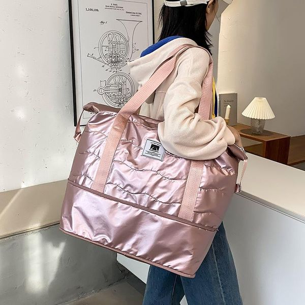 large female travel bag pocket fashion cross body sports shoe compartment clothing storage shoulder 56 duffel bags
large female travel bag pocket fashion cross body sports shoe compartment clothing storage shoulder 56 duffel bags