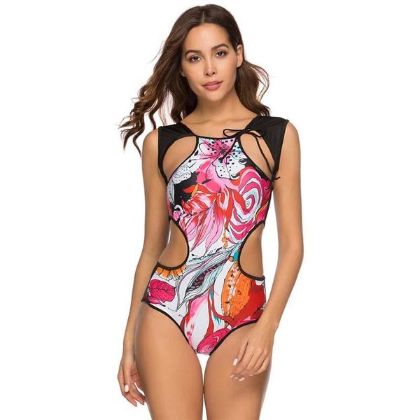 one piece swimsuit 2021 printing watercolor cutout lace up swim suit elastic force swimwear women high waist bikini monokini one-piece suits
one piece swimsuit 2021 printing watercolor cutout lace up swim suit elastic force swimwear women high waist bikini monokini one-piece suits