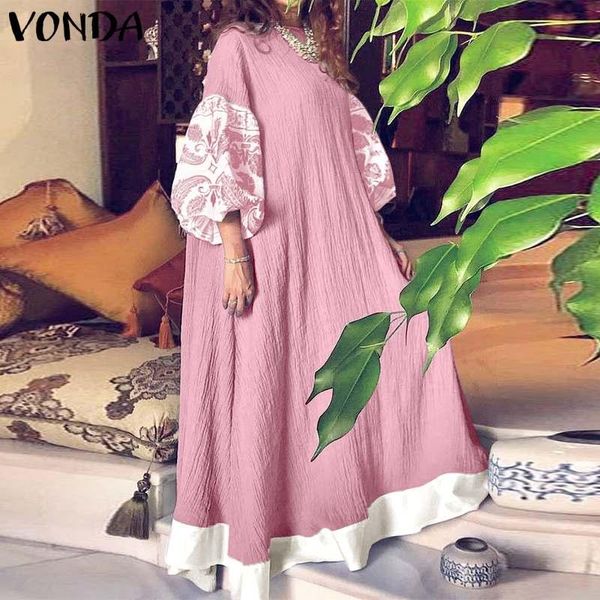 casual dresses women dress 2021 vonda vintage long sleeve patchwork printed holiday bohemian vestidos plus size kaftan robe, Black;gray
casual dresses women dress 2021 vonda vintage long sleeve patchwork printed holiday bohemian vestidos plus size kaftan robe, Black;gray