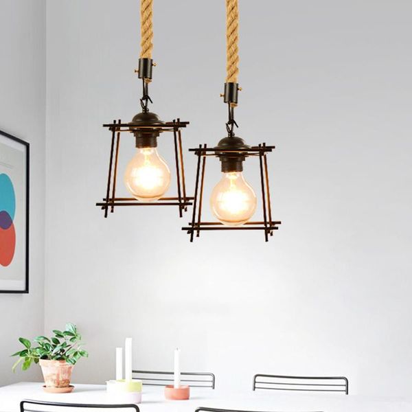 pendant lamps 1pc retro rope ceiling lamp home bar hanging chandelier living room decorative wall light (without bulb)
pendant lamps 1pc retro rope ceiling lamp home bar hanging chandelier living room decorative wall light (without bulb)