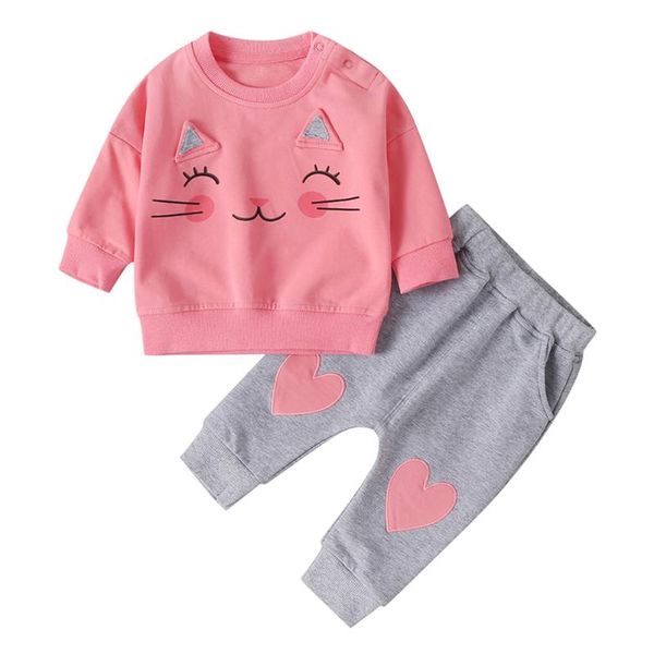 clothing sets spring baby girl set cute cartoon long - sleeved hoodie t-shirt + heart shaped trousers 2pcs 0-3y style, White
clothing sets spring baby girl set cute cartoon long - sleeved hoodie t-shirt + heart shaped trousers 2pcs 0-3y style, White