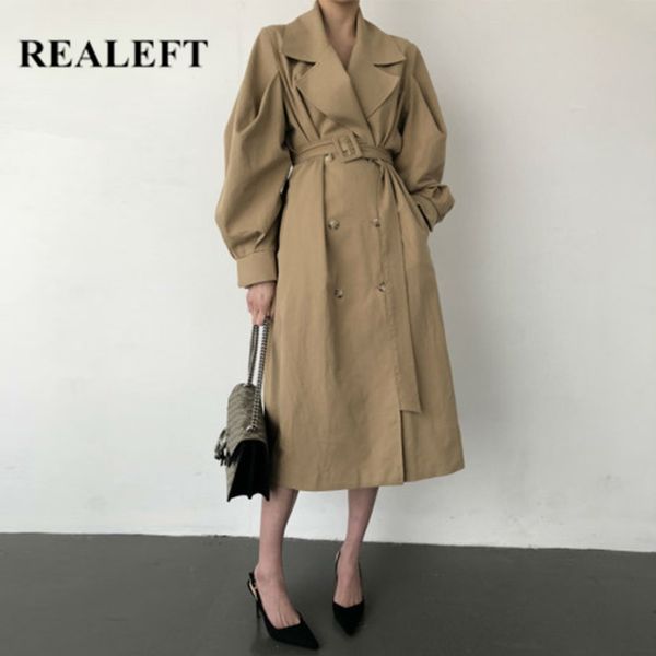 autumn winter vintage double breasted classic long trench coat with belt female loose windbreaker outwearfemale 210428, Tan;black
autumn winter vintage double breasted classic long trench coat with belt female loose windbreaker outwearfemale 210428, Tan;black