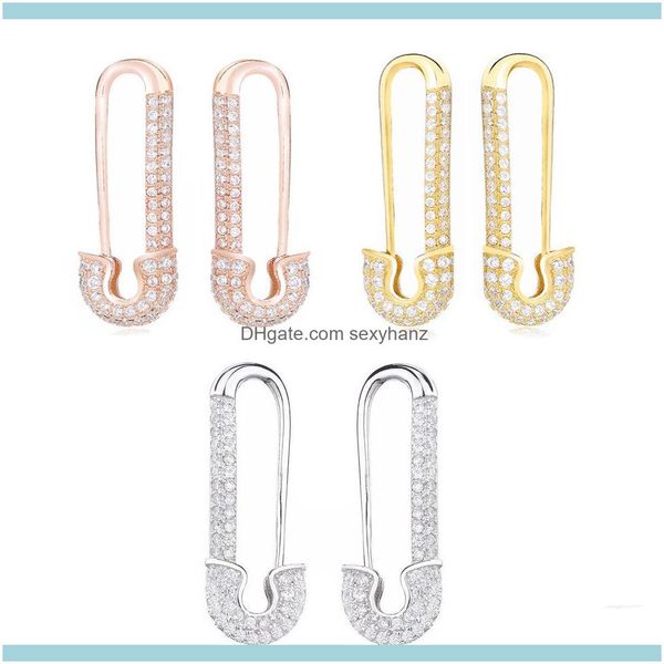 charm earrings jewelrymoonmory france 100% 925 sterling sier safety pin earring three color style one side zircon right left drop delivery 2, Golden
charm earrings jewelrymoonmory france 100% 925 sterling sier safety pin earring three color style one side zircon right left drop delivery 2, Golden
