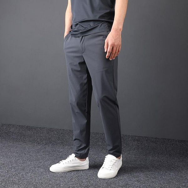 men's pants 2021 light luxury, silky and slippery, thin hanging feeling, four-sided elastic summer business slim casual, Black
men's pants 2021 light luxury, silky and slippery, thin hanging feeling, four-sided elastic summer business slim casual, Black