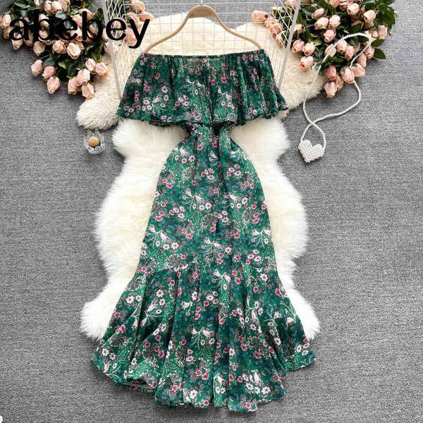 women off shoulder floral dress slash neck puff sleeve ruched summer boho print chiffon beach 210512, Black;gray
women off shoulder floral dress slash neck puff sleeve ruched summer boho print chiffon beach 210512, Black;gray