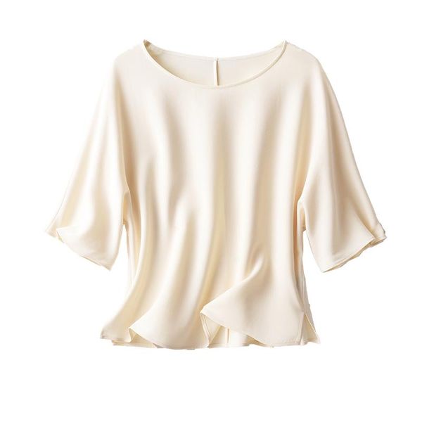 women's blouses & shirts shuchan office lady blouse and shirt women 2021 summer with short sleeve woman clothing, White
women's blouses & shirts shuchan office lady blouse and shirt women 2021 summer with short sleeve woman clothing, White