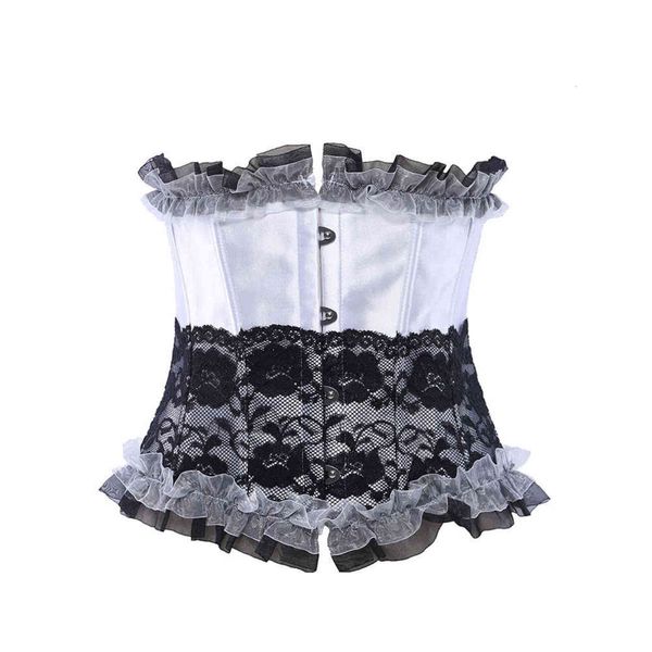 luxury women's shapers 8172 women's pleated fungus lace stitched waist seal simulated silk tow body suit, Black;white 
luxury women's shapers 8172 women's pleated fungus lace stitched waist seal simulated silk tow body suit, Black;white