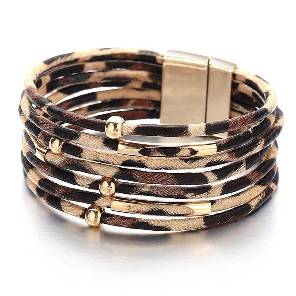 link, chain leopard leather bracelets for women 2021 fashion & bangles elegant multilayer wide wrap bracelet statement jewelry, Black
link, chain leopard leather bracelets for women 2021 fashion & bangles elegant multilayer wide wrap bracelet statement jewelry, Black