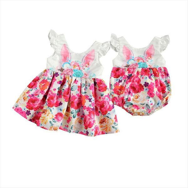 easter day 0 6y lovely girl dress baby girls romper ruffles short sleeve rabbit floral print a line, Red;yellow 
easter day 0 6y lovely girl dress baby girls romper ruffles short sleeve rabbit floral print a line, Red;yellow
